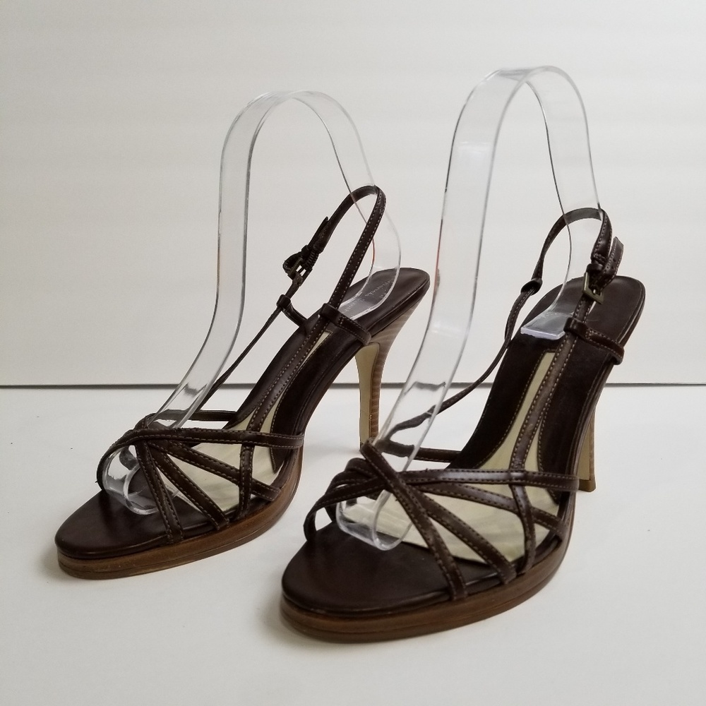 Amanda Smith strappy Heel Sandals Brown Size 8M